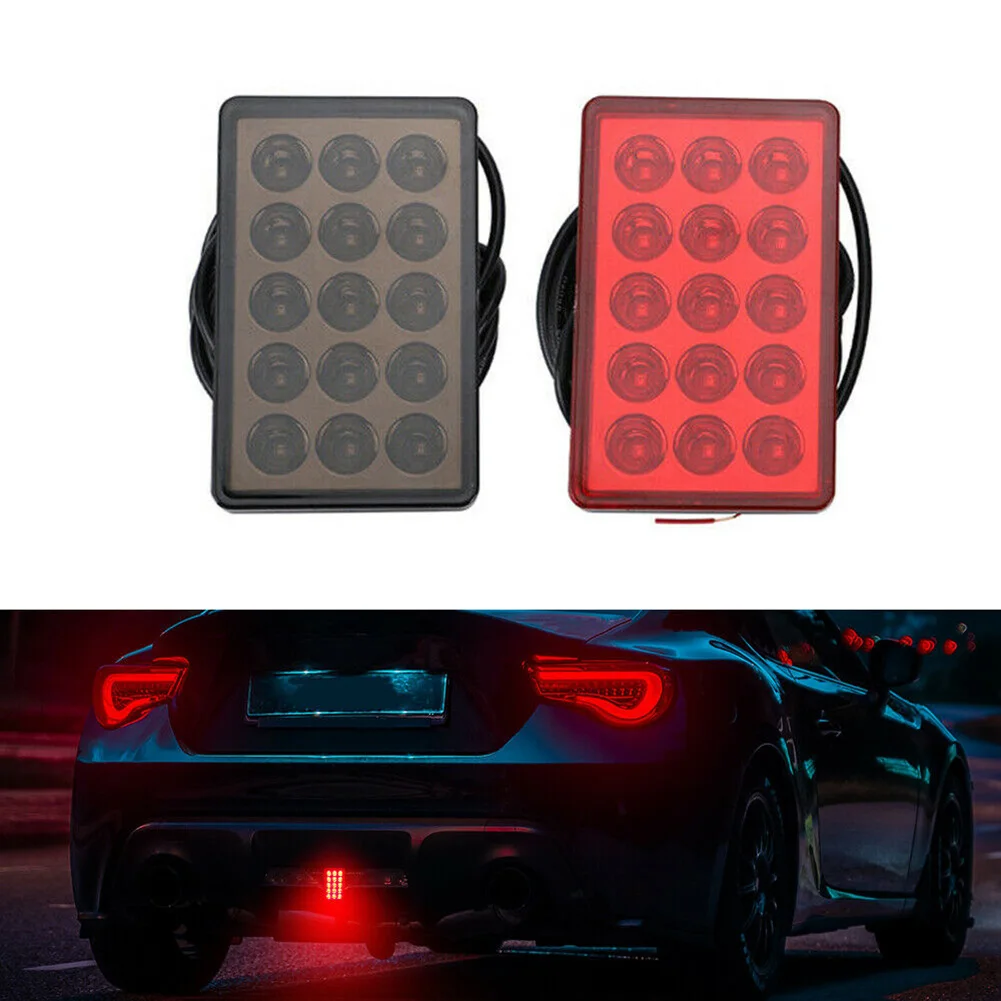 F1 Style 15 LED Rear 3rd Third Strobe Flashing Tail Brake Stop Light Universal Car Lights Signal Lamp Car Accessories
F1 Style 15 LED Rear 3rd Third Strobe Flashing Tail Brake Stop Light Universal Car Lights Signal Lamp Car Accessories