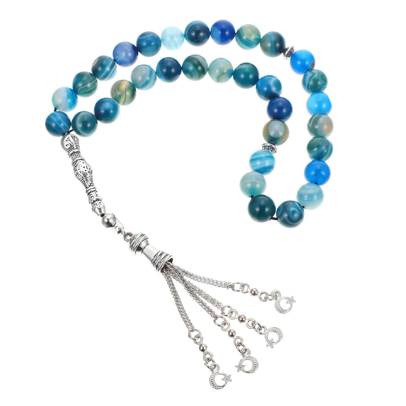 Agate Rosary Religious Beading Islamic Prayer Praying Muslim Beads Chain Men's Necklaces Delicate
Agate Rosary Religious Beading Islamic Prayer Praying Muslim Beads Chain Men's Necklaces Delicate