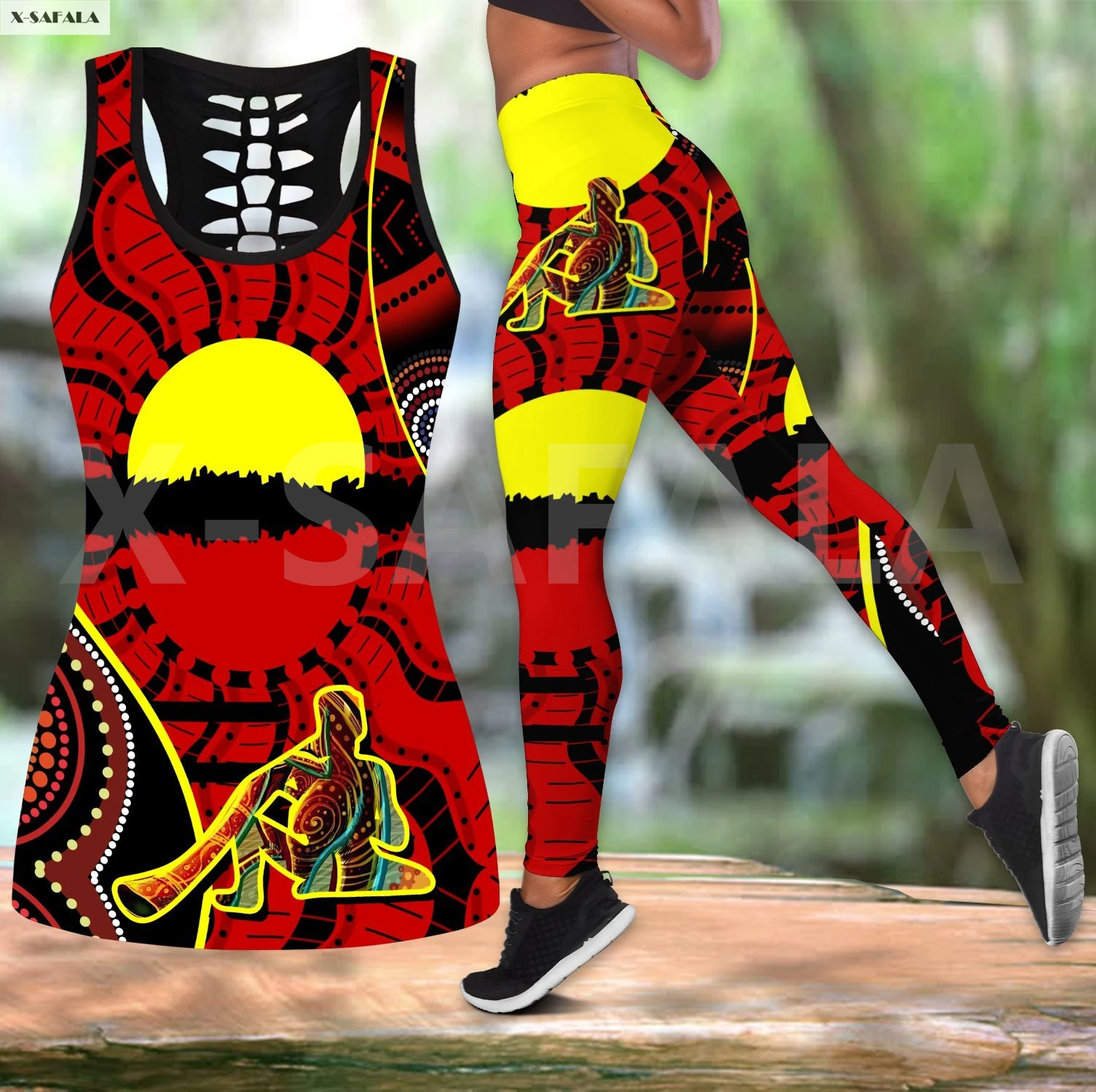 Australia Aboriginal Culture Two Piece Yoga Set Women 3D Print Vest Hollow Out Tank Top High Waist Legging Summer Casual Sport
Australia Aboriginal Culture Two Piece Yoga Set Women 3D Print Vest Hollow Out Tank Top High Waist Legging Summer Casual Sport