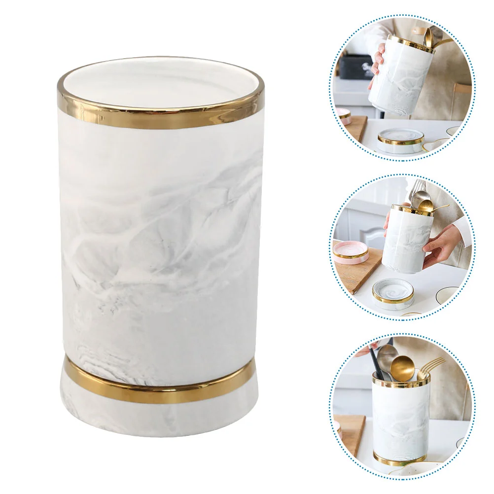 White Basket Marble Cutlery Rack Countertop Utensil Holder Chopstick Spoon Rest 17.5x10.2cm Kitchen Light Grey Ceramics 
White Basket Marble Cutlery Rack Countertop Utensil Holder Chopstick Spoon Rest 17.5x10.2cm Kitchen Light Grey Ceramics