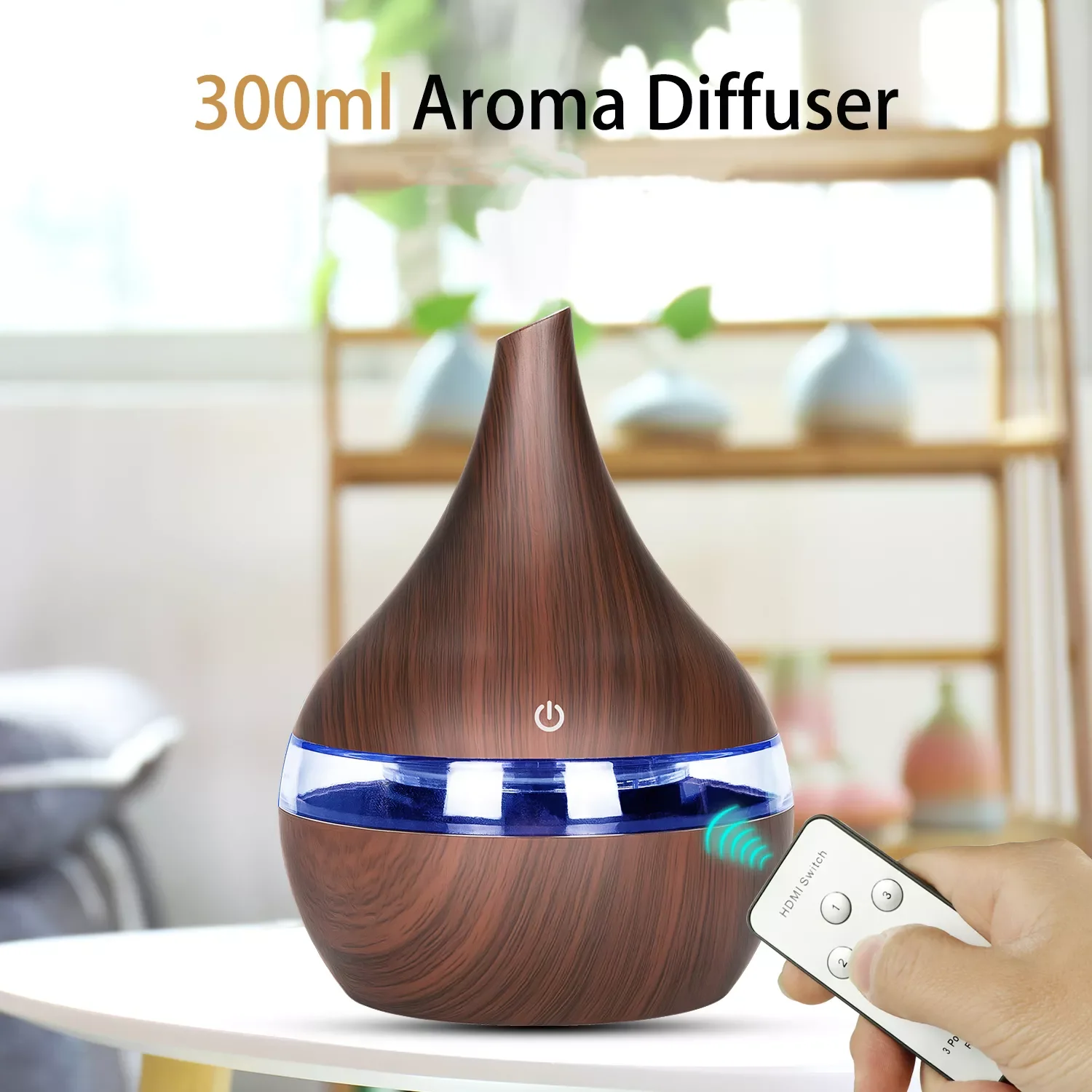 300ml Humidifier Aroma Essential Oil Diffuser Ultrasonic Wood Grain Air Humidifier 7 Color LED Light USB Mist Maker for Home 
300ml Humidifier Aroma Essential Oil Diffuser Ultrasonic Wood Grain Air Humidifier 7 Color LED Light USB Mist Maker for Home