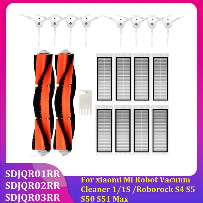 

Hot 19PCS For Xiaomi Mi Robot Vacuum Cleaner 1/1S Roborock S4 S5 S50 S51 Max SDJQR01RR SDJQR02RR SDJQR03RR Accessories Kit