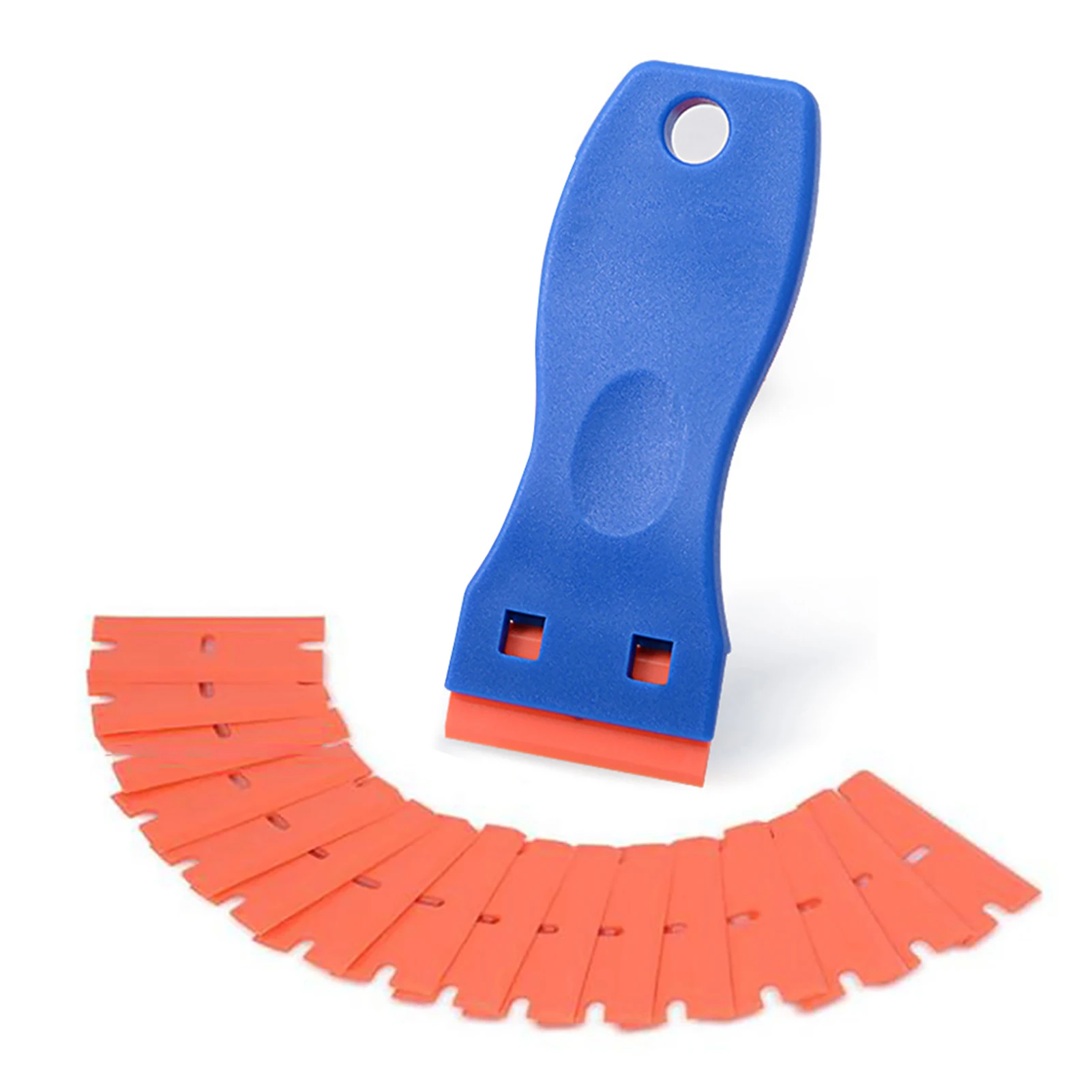 Car Plastic Scraper Glass Label Sticker Practical No Scratch Cleaning Tool Double Edged Adhesive Residue With 10pcs Blades Razor
Car Plastic Scraper Glass Label Sticker Practical No Scratch Cleaning Tool Double Edged Adhesive Residue With 10pcs Blades Razor