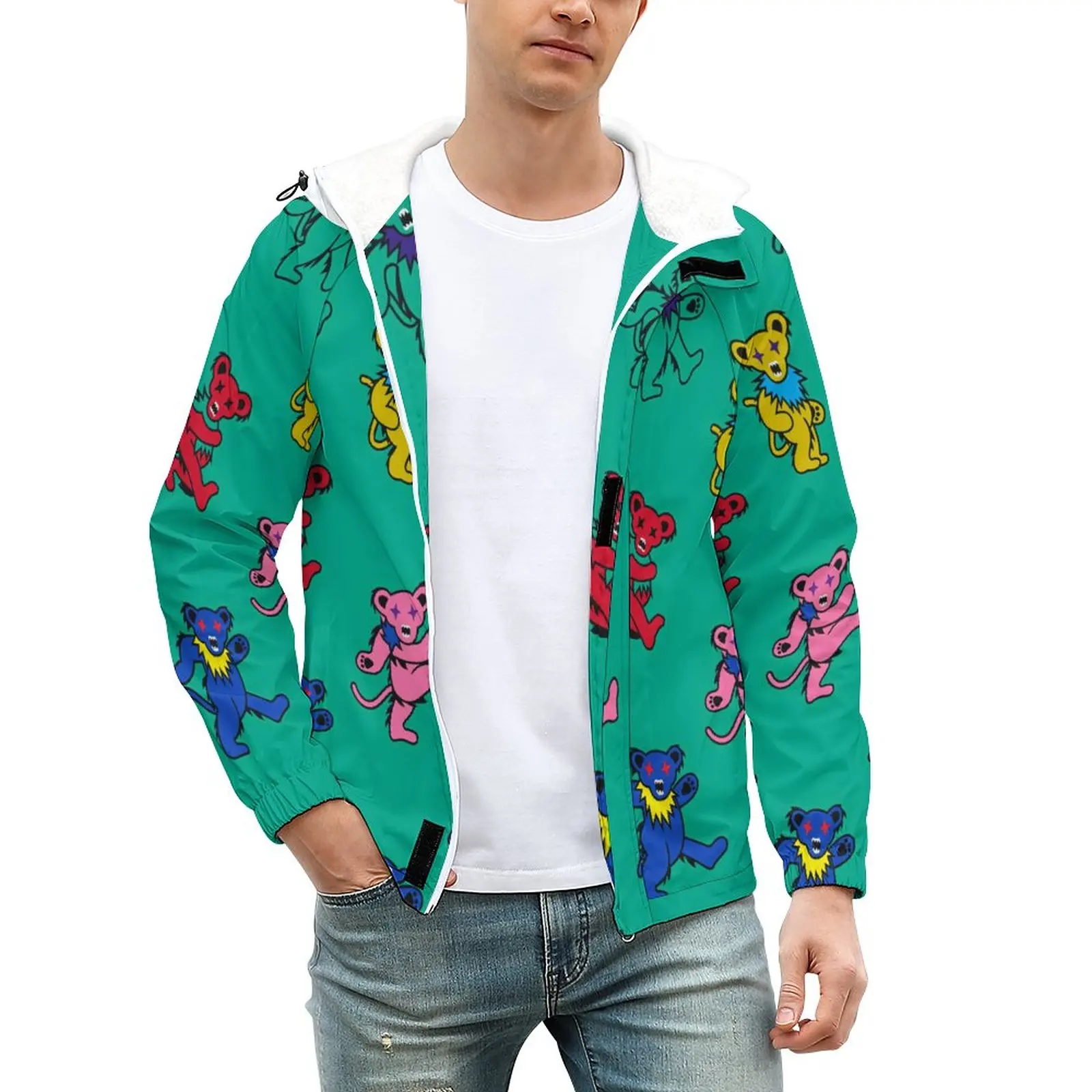 Colorful Bear Thick Casual Jackets Mens Funny Animal Print Coats Winter Aesthetic Jacket Zip Custom Outerwear Clothes Big Size
Colorful Bear Thick Casual Jackets Mens Funny Animal Print Coats Winter Aesthetic Jacket Zip Custom Outerwear Clothes Big Size