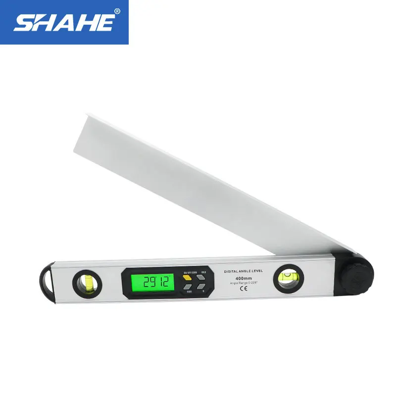 SHAHE New 0-225 Degree Digital Spirit Level Angle Finder Gauge Aluminum Alloy Electronic Protractor 400mm Angle Ruler Digital
SHAHE New 0-225 Degree Digital Spirit Level Angle Finder Gauge Aluminum Alloy Electronic Protractor 400mm Angle Ruler Digital
