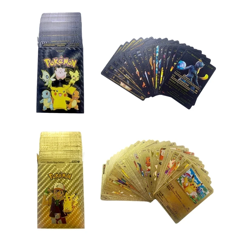 Sets Pokemon Pokémon Pikachu Cards Gold Foil Card Vmax GX Energy Card Charizard Rare Collection Battle Trainer Child Toys Gift
Sets Pokemon Pokémon Pikachu Cards Gold Foil Card Vmax GX Energy Card Charizard Rare Collection Battle Trainer Child Toys Gift