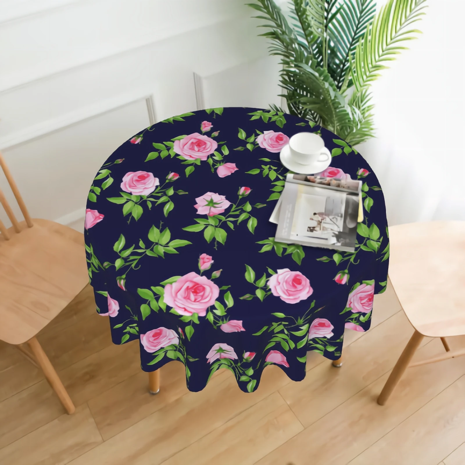 Pink Watercolor Floral Navy Blue Table Cloth with Dust-Proof Wrinkle Resistant Waterproof Decorative Table Cover
Pink Watercolor Floral Navy Blue Table Cloth with Dust-Proof Wrinkle Resistant Waterproof Decorative Table Cover