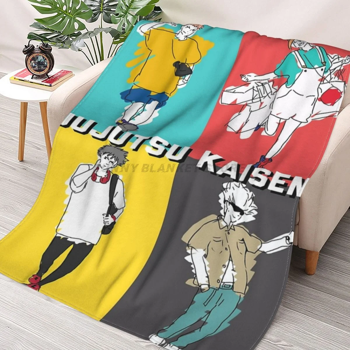 Jujutsu Kaisen (Original) Throws Blankets Collage Flannel Ultra-Soft Warm picnic blanket bedspread on the bed
Jujutsu Kaisen (Original) Throws Blankets Collage Flannel Ultra-Soft Warm picnic blanket bedspread on the bed
