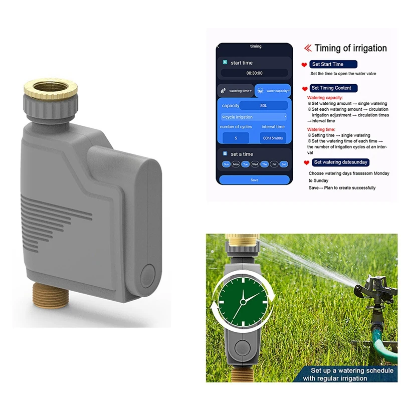 Wifi-RF433 Tuya WIFI Watering Timer Smart Sprinkler Drip Irrigation System Water Flow Recorder Water Controller
Wifi-RF433 Tuya WIFI Watering Timer Smart Sprinkler Drip Irrigation System Water Flow Recorder Water Controller