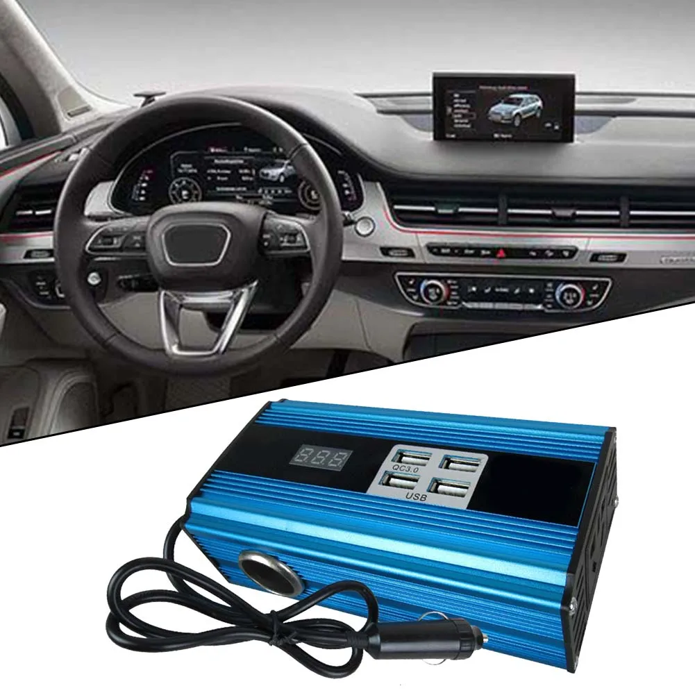 1pc Car Power Inverter Modified Sine Wave DC12V TO AC110V 4 Ports Car Converter RV 300W 8 Security Black Aluminum Universal
1pc Car Power Inverter Modified Sine Wave DC12V TO AC110V 4 Ports Car Converter RV 300W 8 Security Black Aluminum Universal