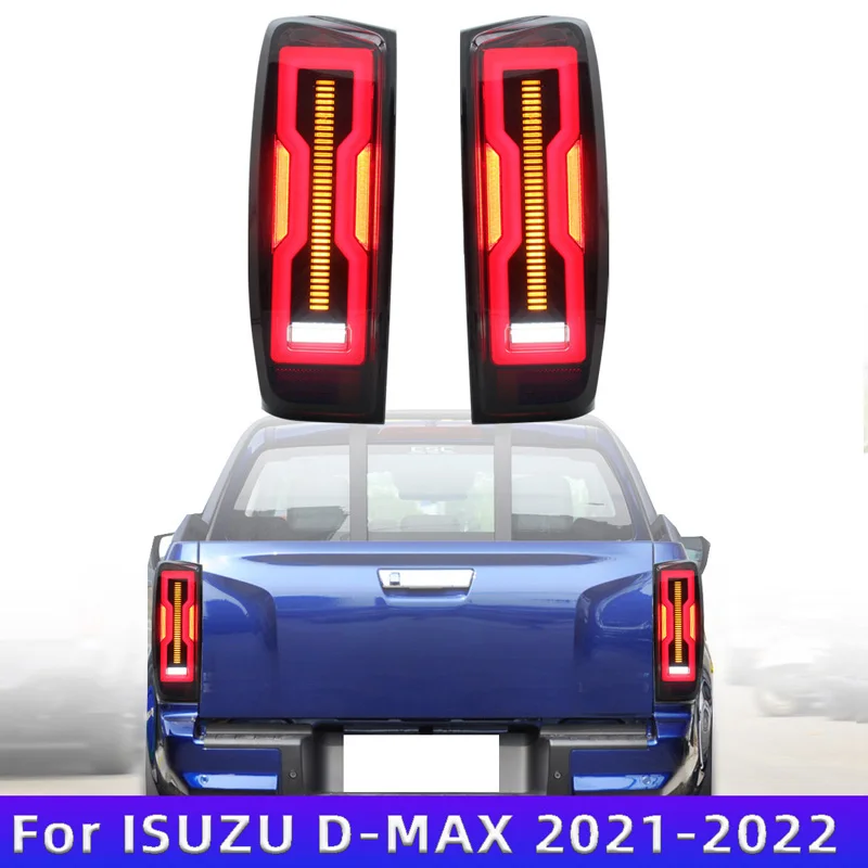 Car LED Taillight Tail Light For Isuzu D-max Dmax 2020-2022 LED Rear Driving Lamp + Brake + Reverse Light + Dynamic Turn Signal
Car LED Taillight Tail Light For Isuzu D-max Dmax 2020-2022 LED Rear Driving Lamp + Brake + Reverse Light + Dynamic Turn Signal