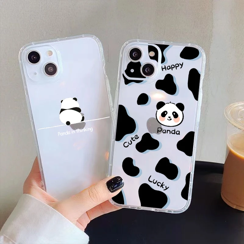 Cute Cartoon Panda Clear Phone Case For iPhone 11 Pro Max 12 13 Pro Mini X XR XS Max 6 6S 7 8 Plus Se2 Carcasa Liquid Silicon
Cute Cartoon Panda Clear Phone Case For iPhone 11 Pro Max 12 13 Pro Mini X XR XS Max 6 6S 7 8 Plus Se2 Carcasa Liquid Silicon