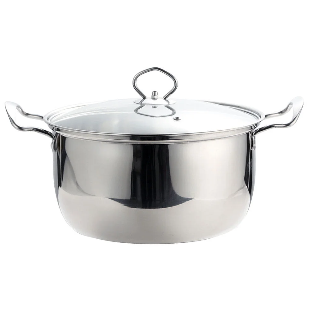 Stainless Steel Stock Pot Food Non Stick Cooking Pan Household Soup Kitchen Cookware Glass Small Saucepan Stockpot
Stainless Steel Stock Pot Food Non Stick Cooking Pan Household Soup Kitchen Cookware Glass Small Saucepan Stockpot