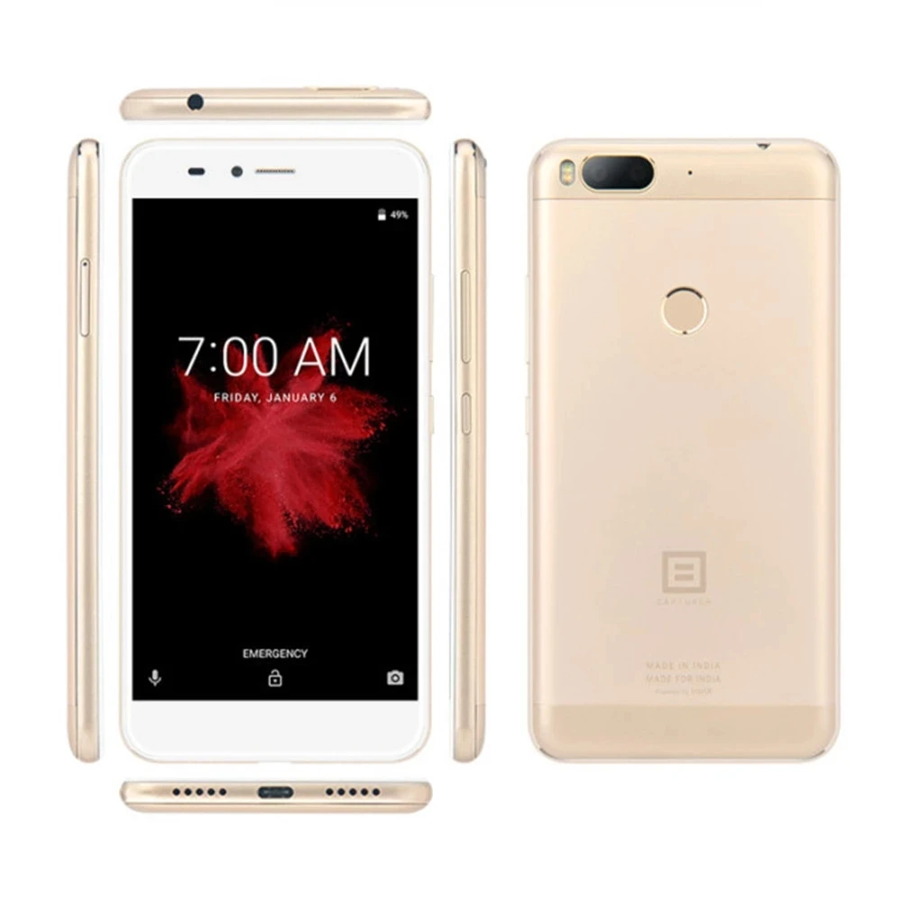 Смартфон BILLION CAPTURE PLUS HS117 4 + 64 ГБ 5 дюйма Android 7 1 8 ядер сканер отпечатка пальца 3500 мА ·