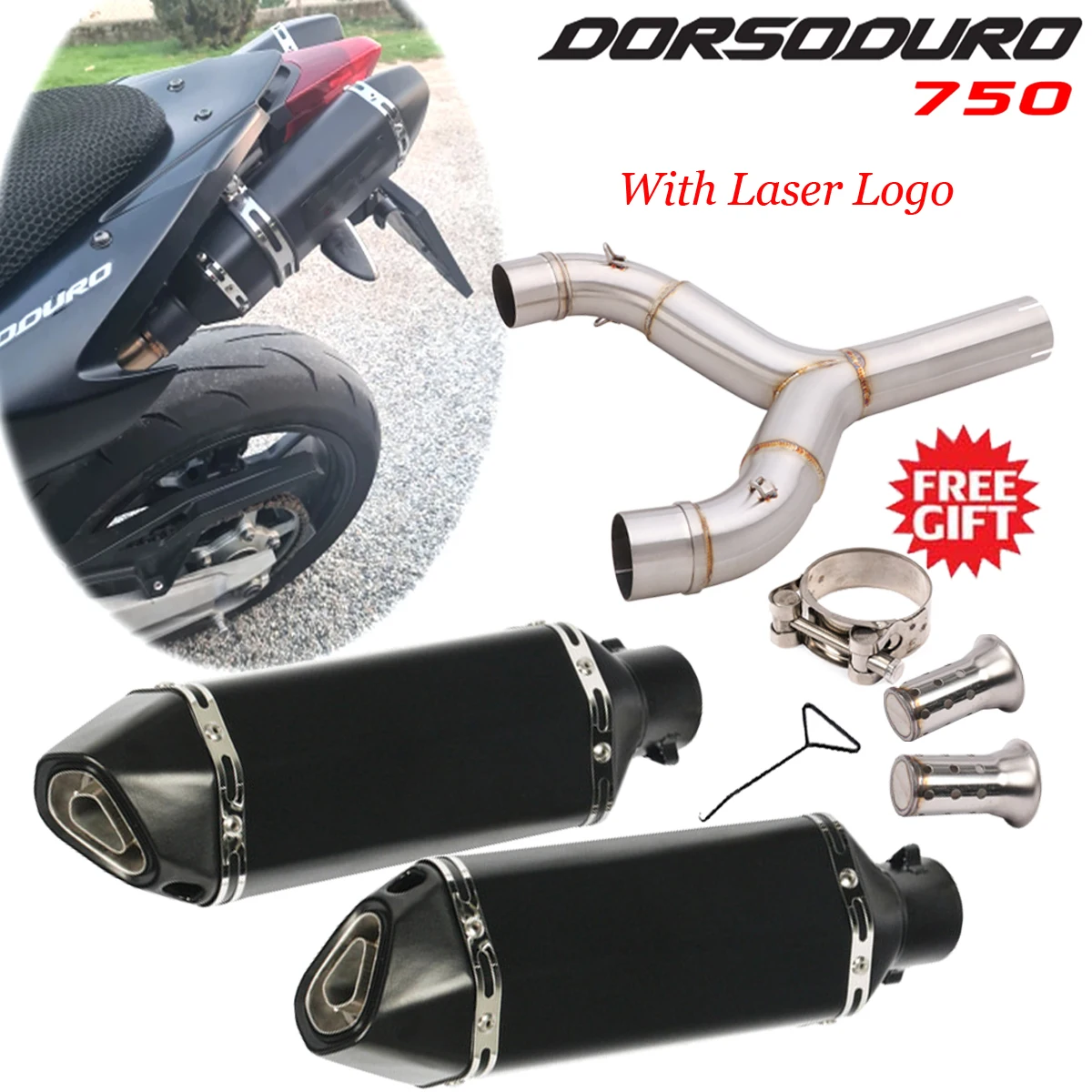 Motorcycle Exhaust Mid LInk Pipe With Muffler For Aprilia Dorsoduro 750 2008-2016 SMV750 SMV 750 Dorsoduro DD750 Escape Moto
Motorcycle Exhaust Mid LInk Pipe With Muffler For Aprilia Dorsoduro 750 2008-2016 SMV750 SMV 750 Dorsoduro DD750 Escape Moto