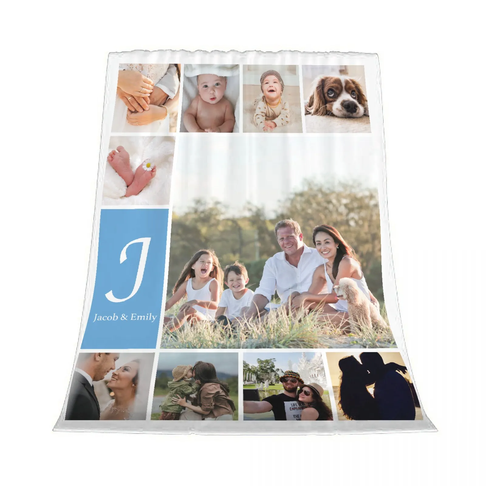 Custom Blanket with Photos Words Personalized Throw Blankets Super Soft Gift for Family Friend Dog Pets DIY Dropshipping 60x50''
Custom Blanket with Photos Words Personalized Throw Blankets Super Soft Gift for Family Friend Dog Pets DIY Dropshipping 60x50''