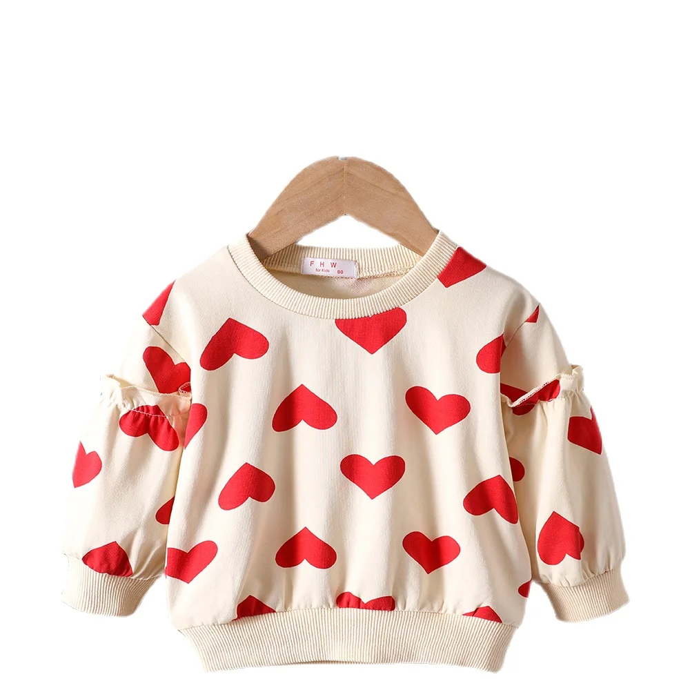 Red Love Heart Printed Sweatshirts Girls Clothes 2-8T Spring Fall Outfits Sweety Floral All-matching Pullovers Long Sleeve Shirt
Red Love Heart Printed Sweatshirts Girls Clothes 2-8T Spring Fall Outfits Sweety Floral All-matching Pullovers Long Sleeve Shirt