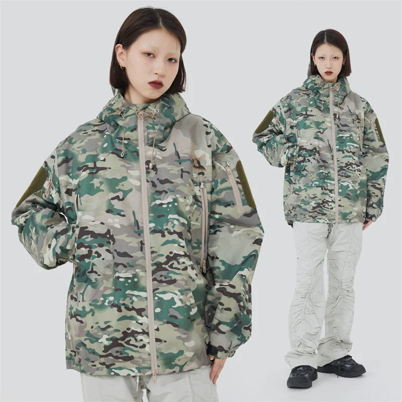 Tactical Jacket Windbreaker Women Military Outdoor Waterproof Hunting Sports Camouflage Fashion Streetwear Oversized Punk Coats
Tactical Jacket Windbreaker Women Military Outdoor Waterproof Hunting Sports Camouflage Fashion Streetwear Oversized Punk Coats