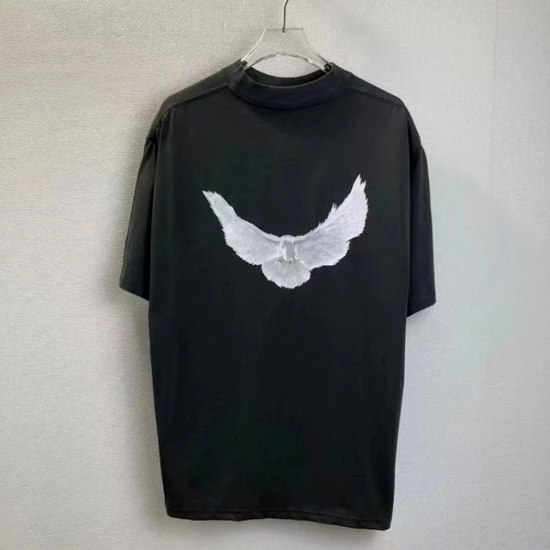 Kanye Peace Dove Print Long sleeved Tee Men Women Casual 280g Double Yarn Combed Cotton Fabric High Street T-shirt
Kanye Peace Dove Print Long sleeved Tee Men Women Casual 280g Double Yarn Combed Cotton Fabric High Street T-shirt