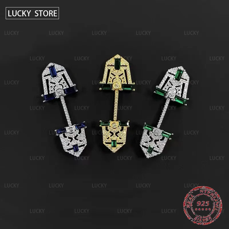 New Monaco monochrome Earrings crystal diamond shield retro luxury noble 925 Sterling Silver 1:1 women's Earrings
New Monaco monochrome Earrings crystal diamond shield retro luxury noble 925 Sterling Silver 1:1 women's Earrings