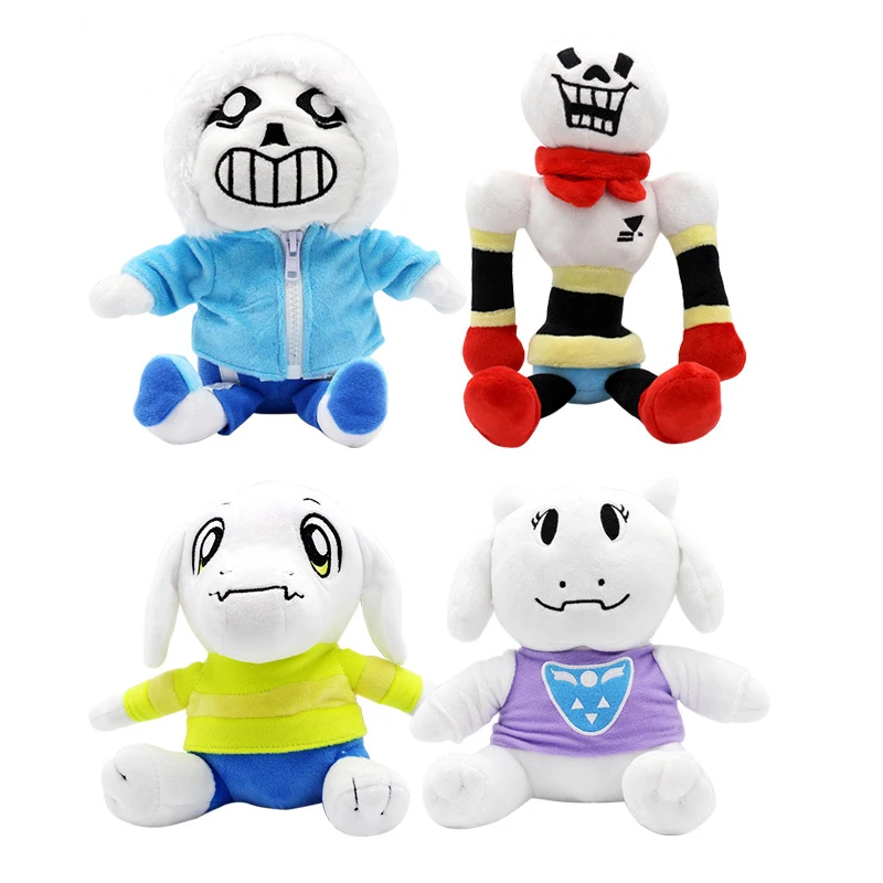 Игрушка плюшевая кавайная Undertale 20-30 см Chara Frisk Sans Papyrus Toriel Аниме игра милый фильм