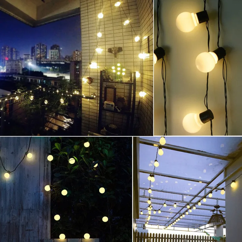 G50 Solar LED String Lights Curtain Street Lamp Decoration for Home Fairy Wedding Party garland Garden Decor Holiday Lighting
G50 Solar LED String Lights Curtain Street Lamp Decoration for Home Fairy Wedding Party garland Garden Decor Holiday Lighting