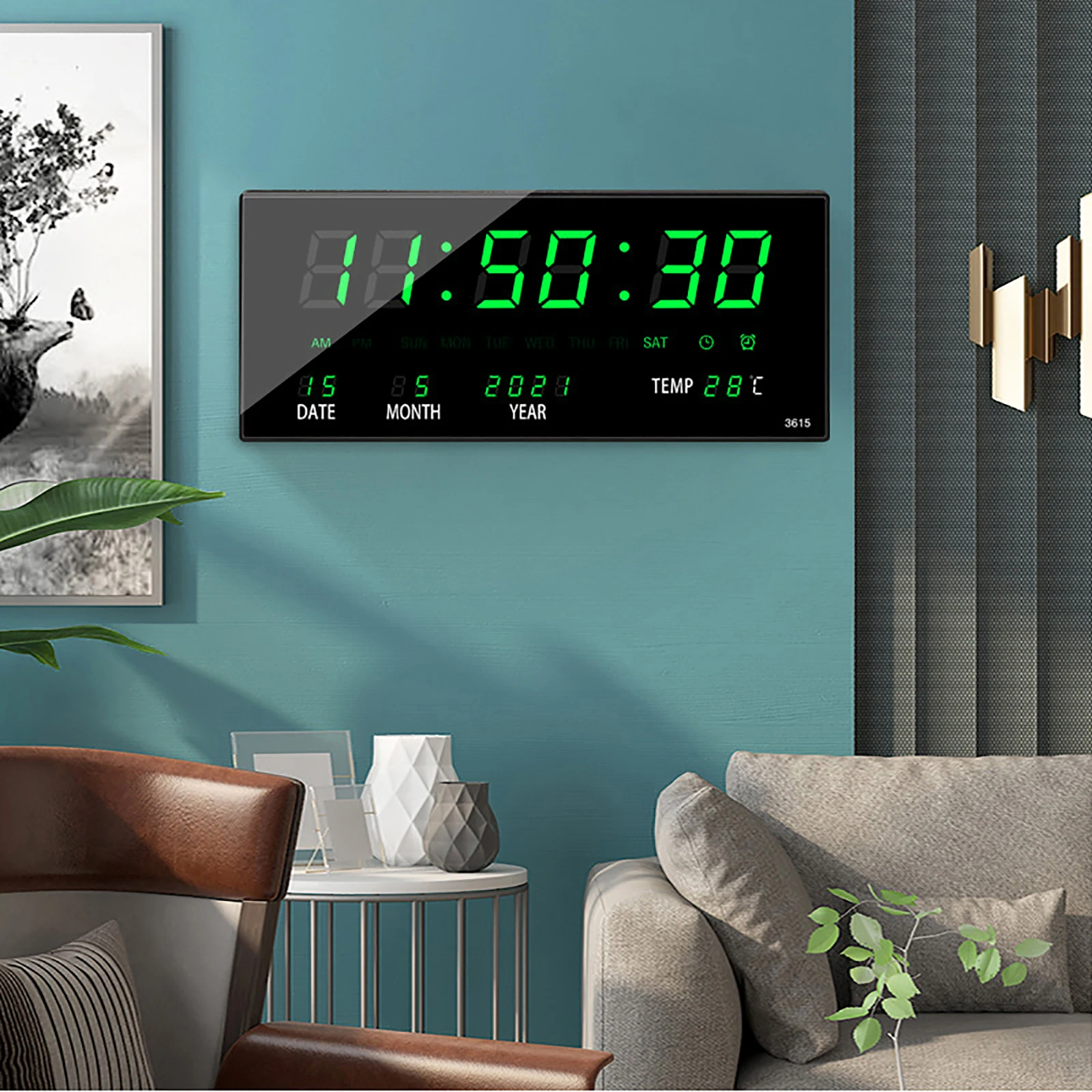 LED Digital Wall Clock Temperature Date Perpetual Calendar Electronic Clock Alarm Hourly Chiming Clock Home Decoration Clock
LED Digital Wall Clock Temperature Date Perpetual Calendar Electronic Clock Alarm Hourly Chiming Clock Home Decoration Clock