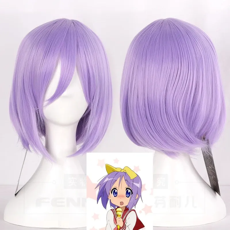 Косплей-парик Lucky Star Hiiragi Tsukasa, головные уборы, ярко-фиолетовые короткие волосы
Косплей-парик Lucky Star Hiiragi Tsukasa, головные уборы, ярко-фиолетовые короткие волосы