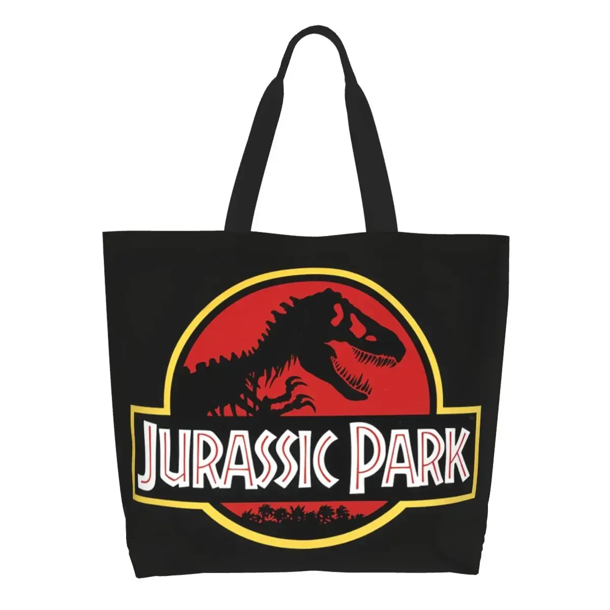 Jurassic Park Groceries Tote Shopping Bag Women Kawaii Sci Fi Dinosaur Canvas Shopper Shoulder Bags Large Capacity Handbag
Jurassic Park Groceries Tote Shopping Bag Women Kawaii Sci Fi Dinosaur Canvas Shopper Shoulder Bags Large Capacity Handbag