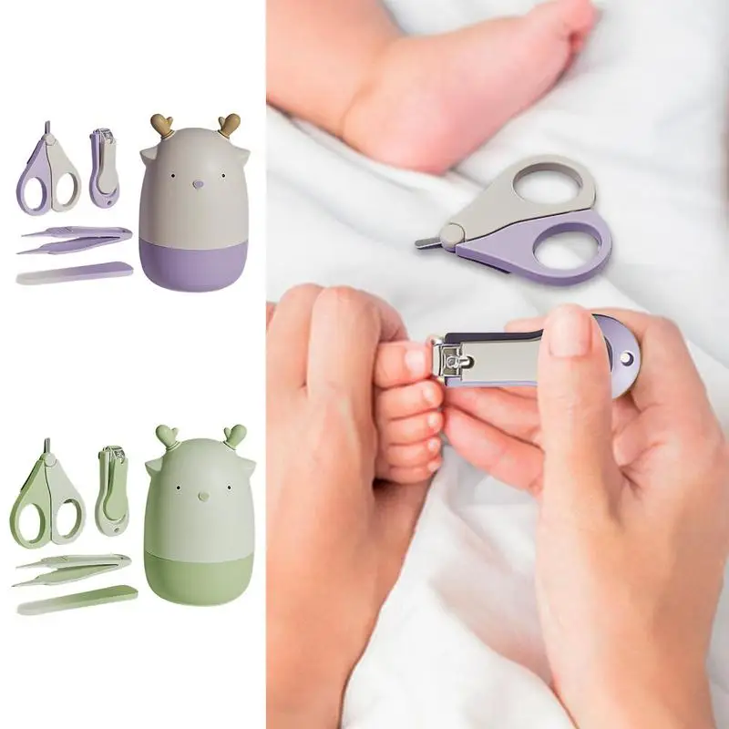 

Babies Nail Kit Gentle Manicure Pedicure Kit For Babies Includes Safety Scissors Nail Clippers Nail File Newborn Baby Care Kit