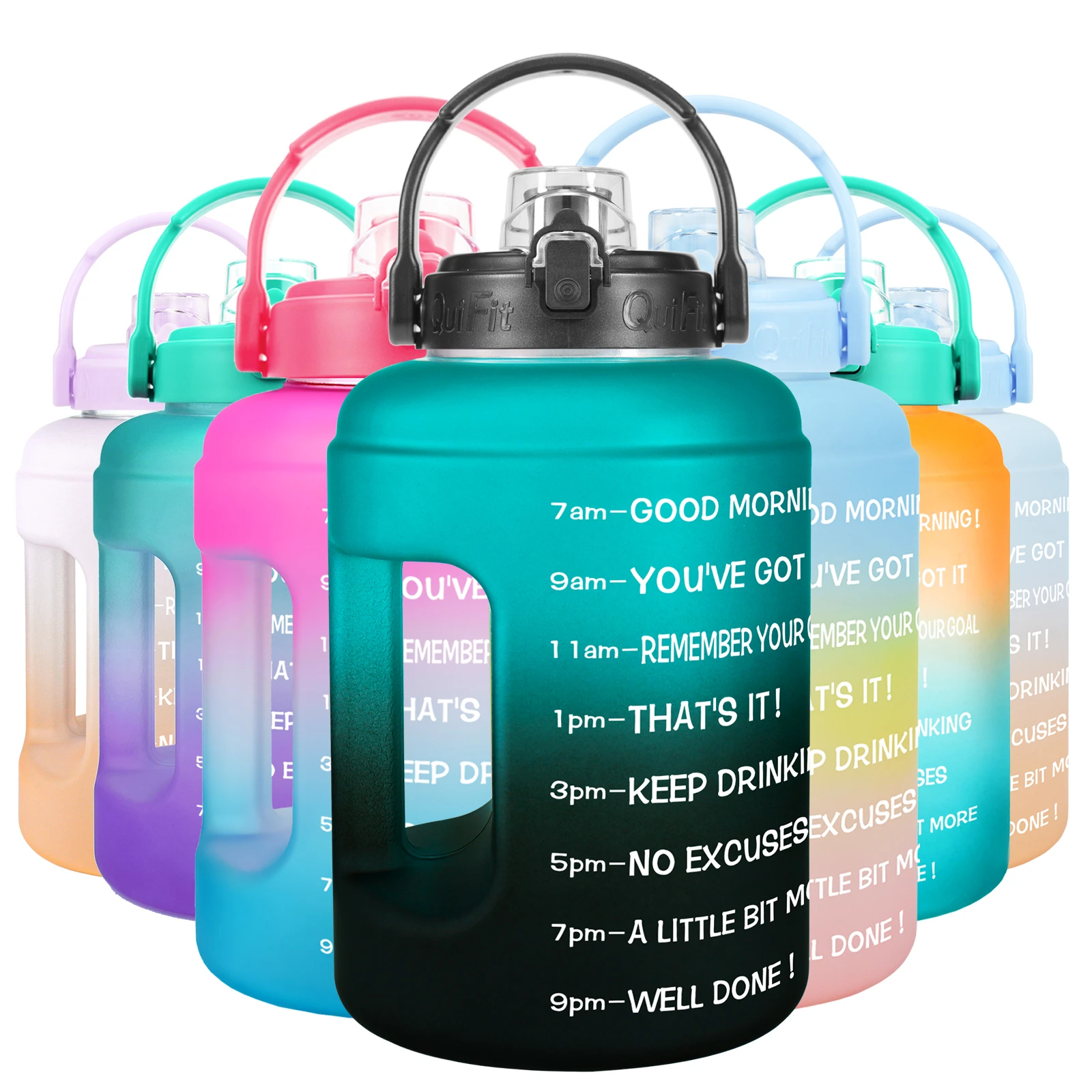 BuildLife 1 Gallon Water Bottle 2.5L 3.78L Motivational with Time Marker Sports Leakproof Wide Mouth Large Jug BPA Free Fitness
BuildLife 1 Gallon Water Bottle 2.5L 3.78L Motivational with Time Marker Sports Leakproof Wide Mouth Large Jug BPA Free Fitness