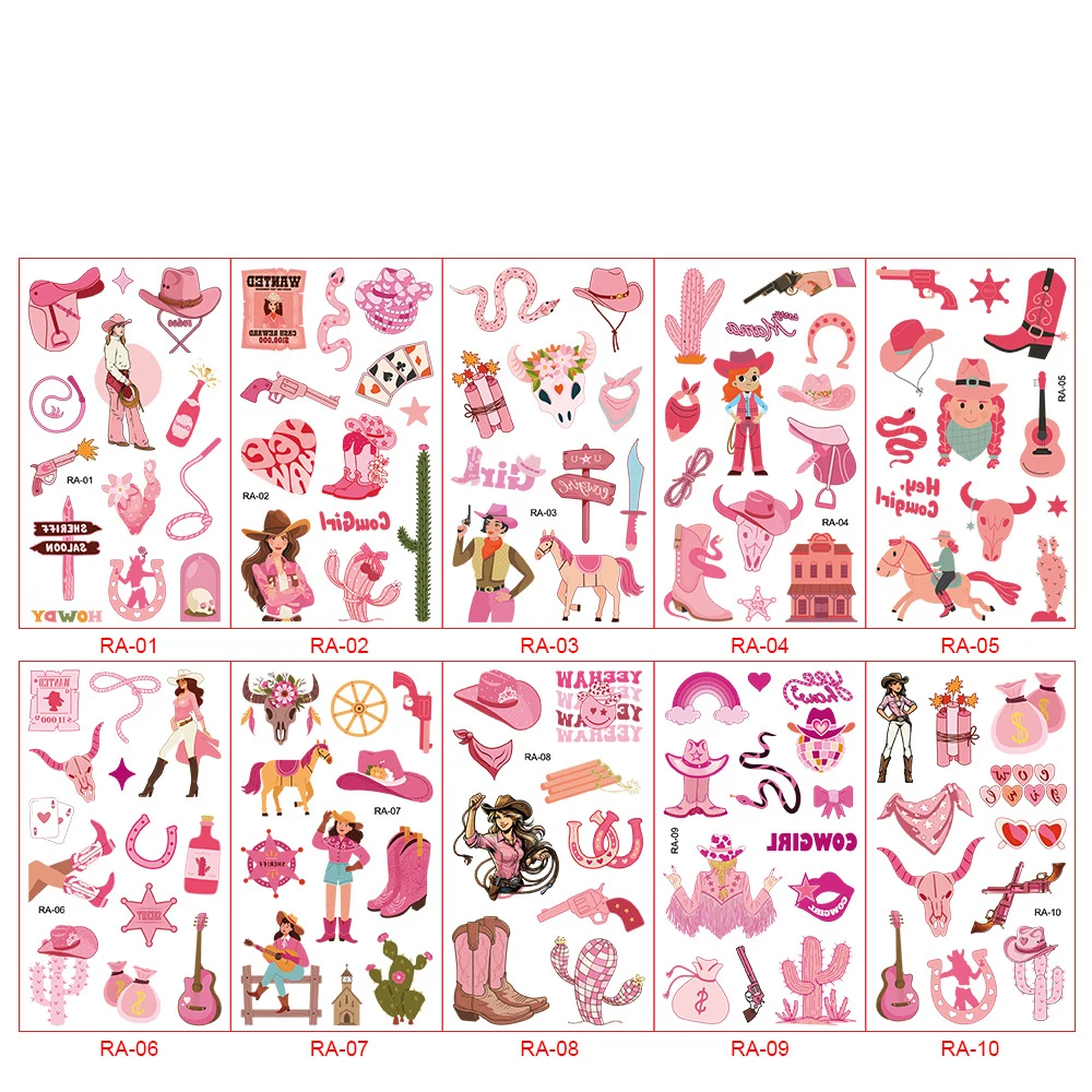 10 листов временных татуировок ковбойская тематика
10 листов временных татуировок ковбойская тематика