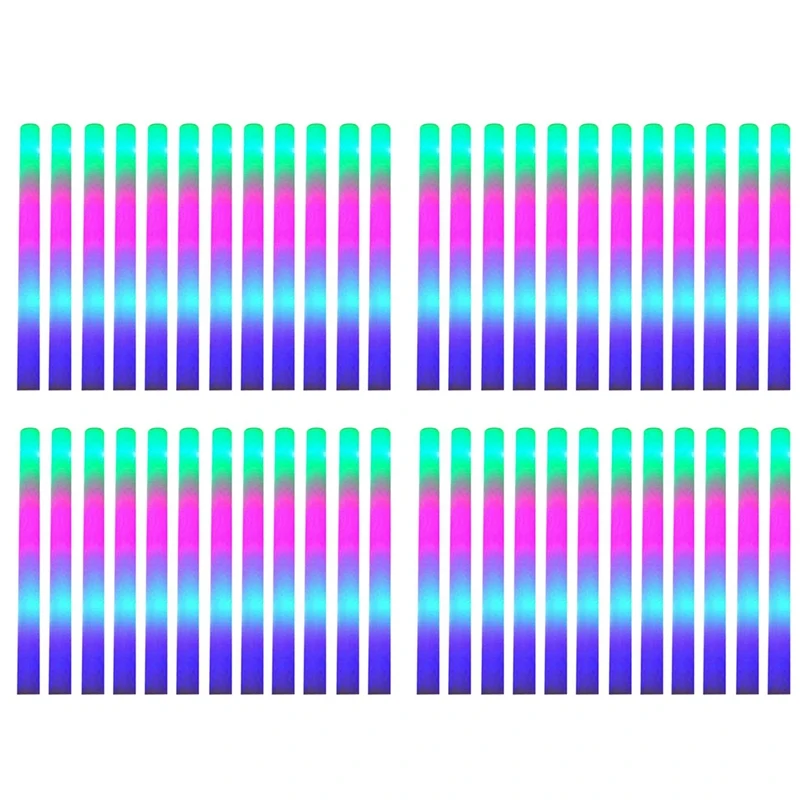 48Pcs Light Up Foam Sticks,LED Foam Sticks Glow Batons With 3 Modes Flashing Effect For Party, Concert And Event
48Pcs Light Up Foam Sticks,LED Foam Sticks Glow Batons With 3 Modes Flashing Effect For Party, Concert And Event