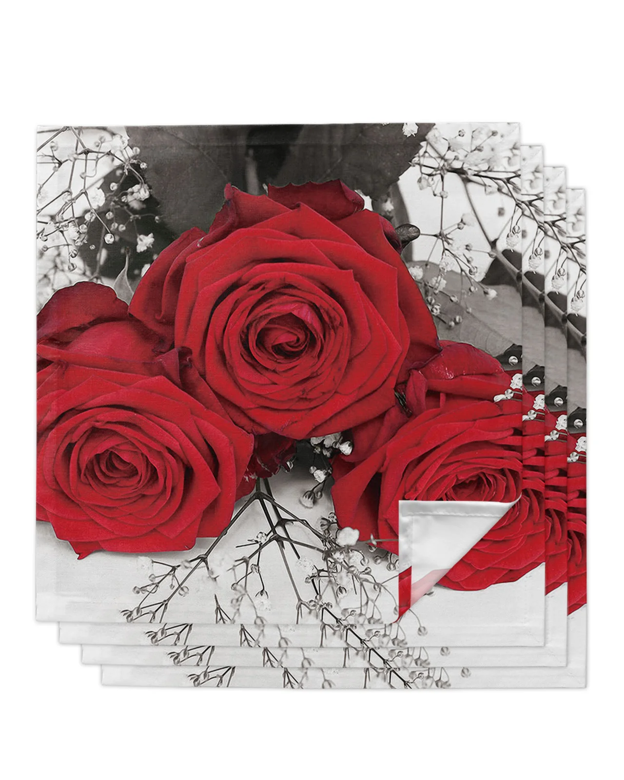 4pcs Red Rose Bright Square Napkins 50x50cm Table Napkin Party Wedding Decoration Table Cloth Kitchen Dinner Serving Napkins
4pcs Red Rose Bright Square Napkins 50x50cm Table Napkin Party Wedding Decoration Table Cloth Kitchen Dinner Serving Napkins