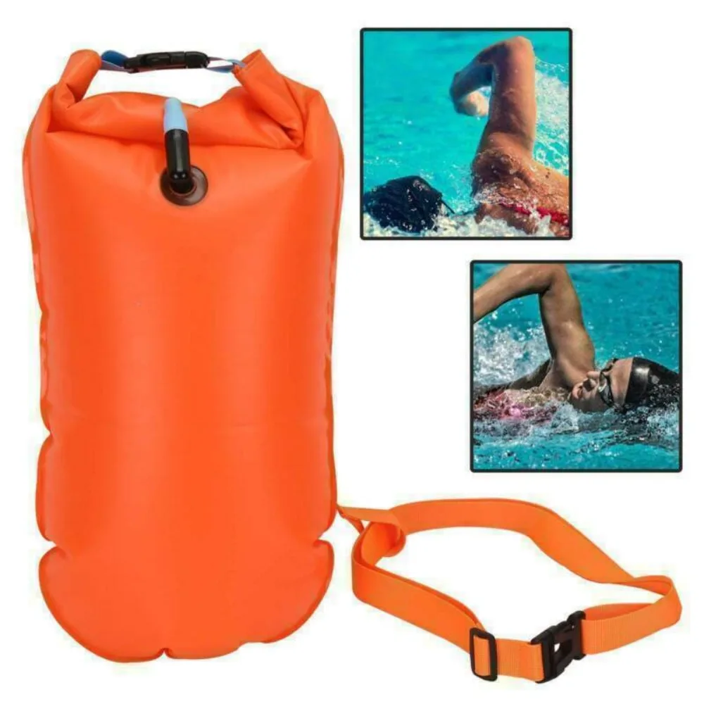 

Open Water Swim Inflatable Floating Ball PVC Swim Buoy Air Dry Bag Multifunction Drift Bag for Outdoor Swimming
