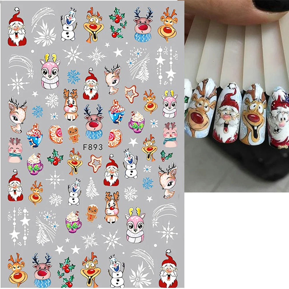 1Sheet Christmas Nail Stickers 8*10cm Penguin Santa Claus Elk Tree Deer Bears Cartoon Sliders 3DWhite Snowflakes Decals HUDH-256 
1Sheet Christmas Nail Stickers 8*10cm Penguin Santa Claus Elk Tree Deer Bears Cartoon Sliders 3DWhite Snowflakes Decals HUDH-256