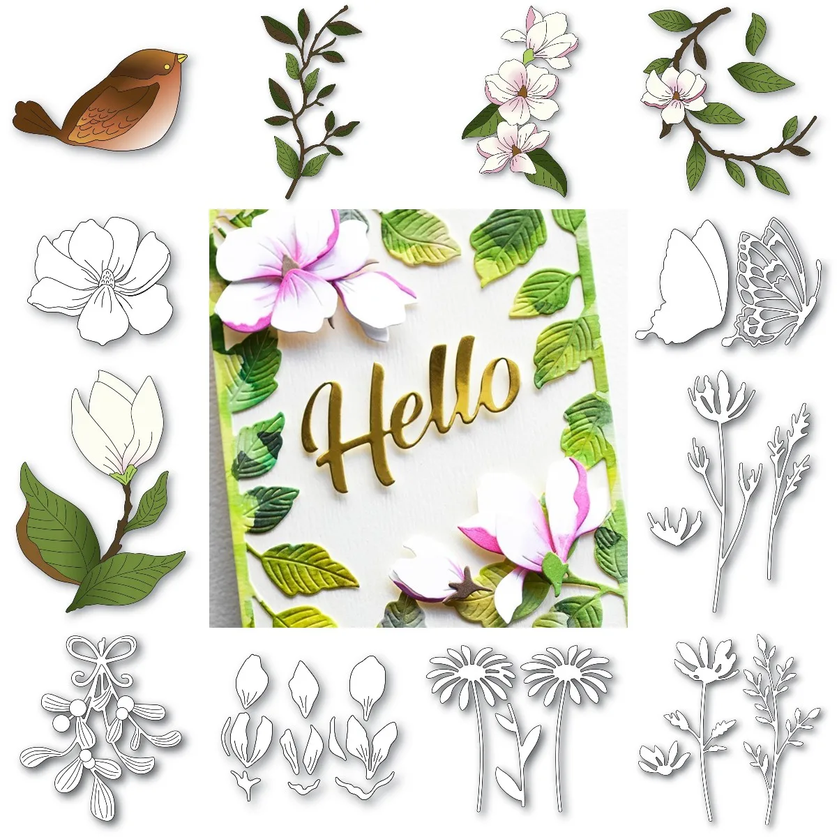 Exquisite Flower Butterfly Bird 2023 New Metal Cutting Dies DIY Scrapbooking Photo Album Decorative Embossing PaperCard Crafts
Exquisite Flower Butterfly Bird 2023 New Metal Cutting Dies DIY Scrapbooking Photo Album Decorative Embossing PaperCard Crafts