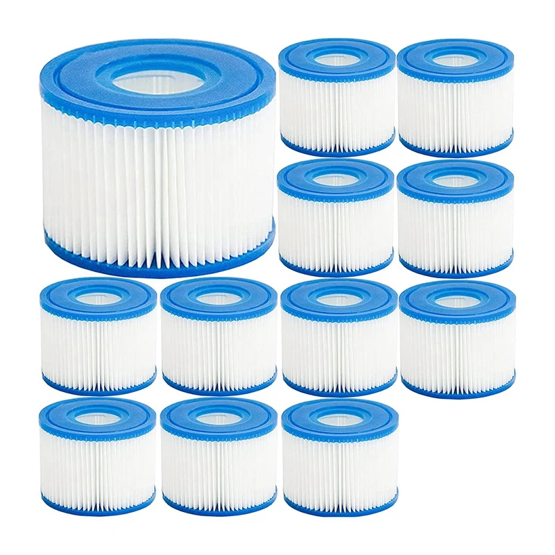Type VI Hot Tub Filter Cartridge For Bestway,Lay-Z-Spa,Coleman Saluspa 90352E, 58323E, 58323 Swimming Pool Pump,12 Pack
Type VI Hot Tub Filter Cartridge For Bestway,Lay-Z-Spa,Coleman Saluspa 90352E, 58323E, 58323 Swimming Pool Pump,12 Pack