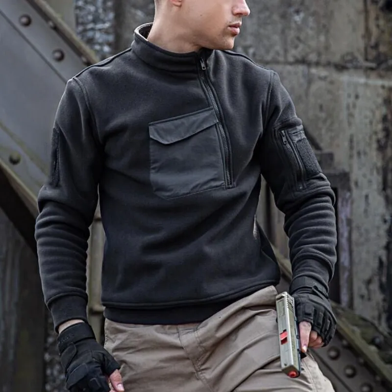 Men's Outdoor Tactical Jacket Sweatshirt Warm Zippers Fleece Pullover Men Windproof Autumn Winter Coat
Men's Outdoor Tactical Jacket Sweatshirt Warm Zippers Fleece Pullover Men Windproof Autumn Winter Coat