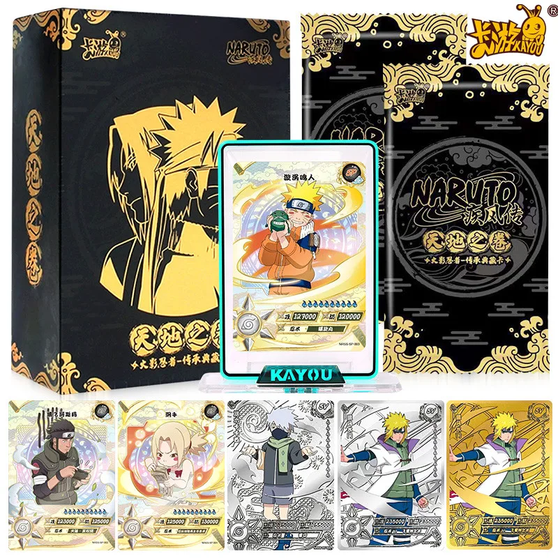 KAYOU Genuine New Double 11 Gift Box Naruto Heritage Collection Cards Scroll of Heaven and Earth For Children Christmas Gift
KAYOU Genuine New Double 11 Gift Box Naruto Heritage Collection Cards Scroll of Heaven and Earth For Children Christmas Gift