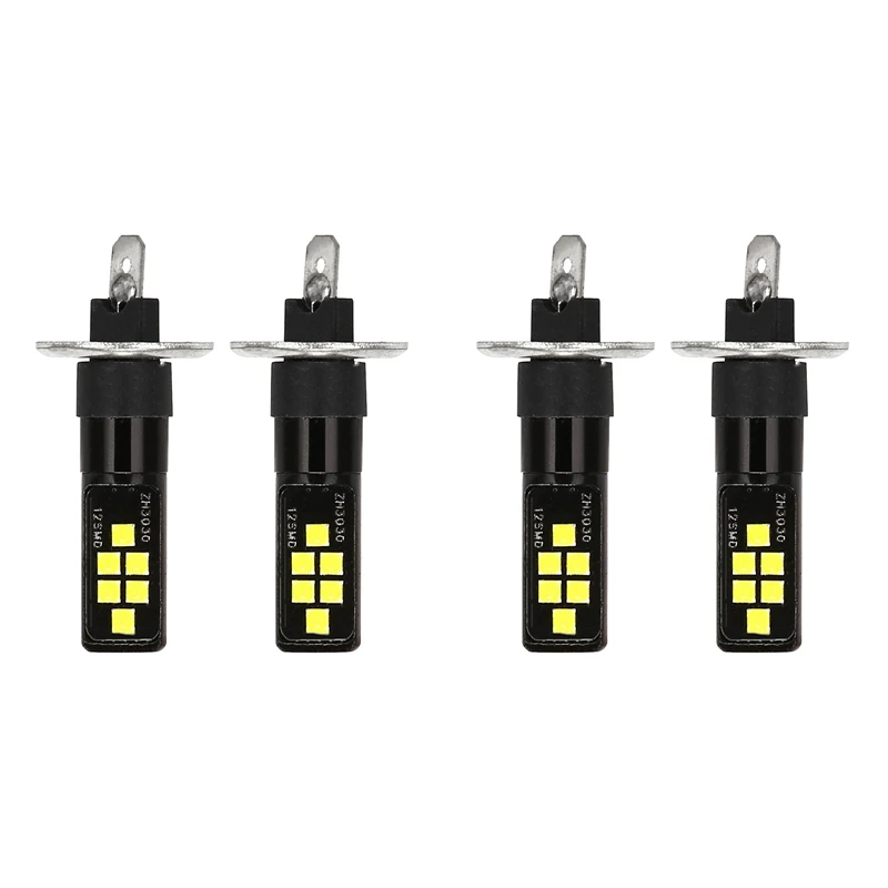 4Pcs H1 Car LED 12V-24V 12SMD Light Bulb 3030 Chipset,W5W Bulb194 LED Bulb For Fog Lights White
4Pcs H1 Car LED 12V-24V 12SMD Light Bulb 3030 Chipset,W5W Bulb194 LED Bulb For Fog Lights White