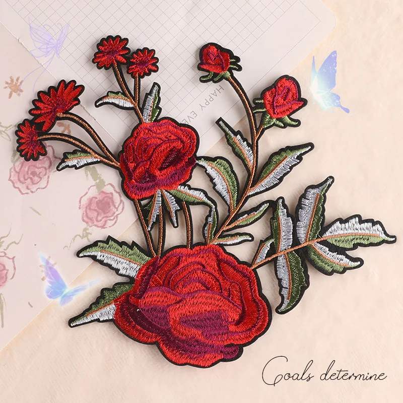 Clothing Accessories Thermal Patches for Clothes Set Cloth Label European and American Style Embroidery DIY Patch Back Glue Rose
Clothing Accessories Thermal Patches for Clothes Set Cloth Label European and American Style Embroidery DIY Patch Back Glue Rose