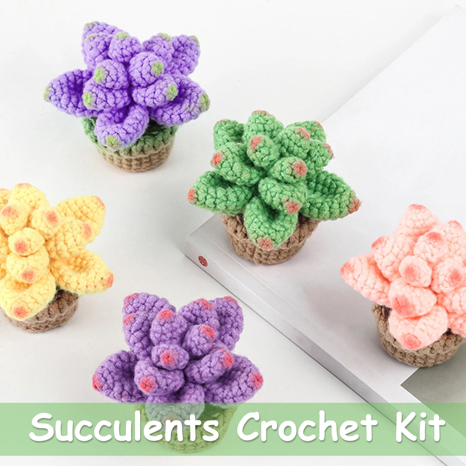 Crochet Potted Kit for Beginners Cute Crochet Succulent Kit DIY Potted Plants Craft for Adults Children Complete Crochet
Crochet Potted Kit for Beginners Cute Crochet Succulent Kit DIY Potted Plants Craft for Adults Children Complete Crochet