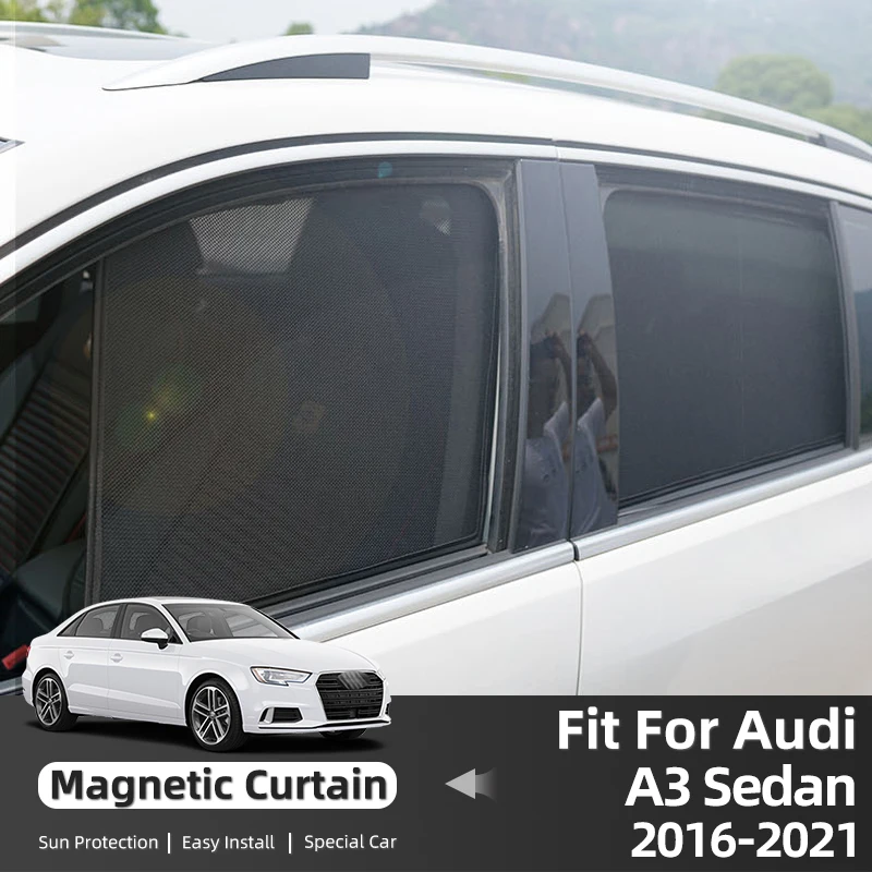 Солнцезащитный козырек на боковое стекло автомобиля для Audi A3 S3 Sedan 2016-2022, магнитная сетка, козырек на ветровое стекло, передняя и задняя крыш...
Солнцезащитный козырек на боковое стекло автомобиля для Audi A3 S3 Sedan 2016-2022, магнитная сетка, козырек на ветровое стекло, передняя и задняя крыш...