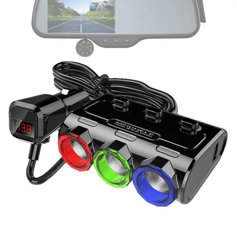 3 In 1 Dual USB Port 3 Way Quick Charge Car Cigarette Lighter Socket Splitter Multifunctional Car Parts For Marine RV Motorcycle
3 In 1 Dual USB Port 3 Way Quick Charge Car Cigarette Lighter Socket Splitter Multifunctional Car Parts For Marine RV Motorcycle