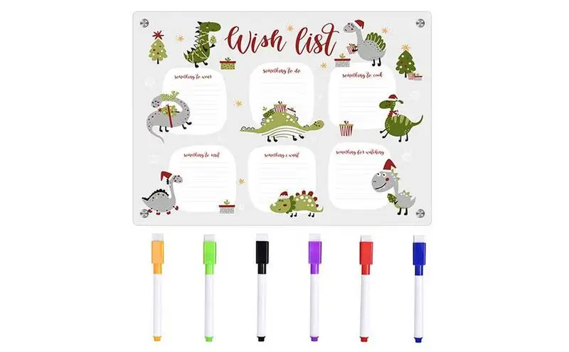 Acrylic Note Board Large Acrylic Weekly Plan Dinosaur Note Board Erasable Acrylic Transparent Includes 6 Markers 3D Planner For
Acrylic Note Board Large Acrylic Weekly Plan Dinosaur Note Board Erasable Acrylic Transparent Includes 6 Markers 3D Planner For