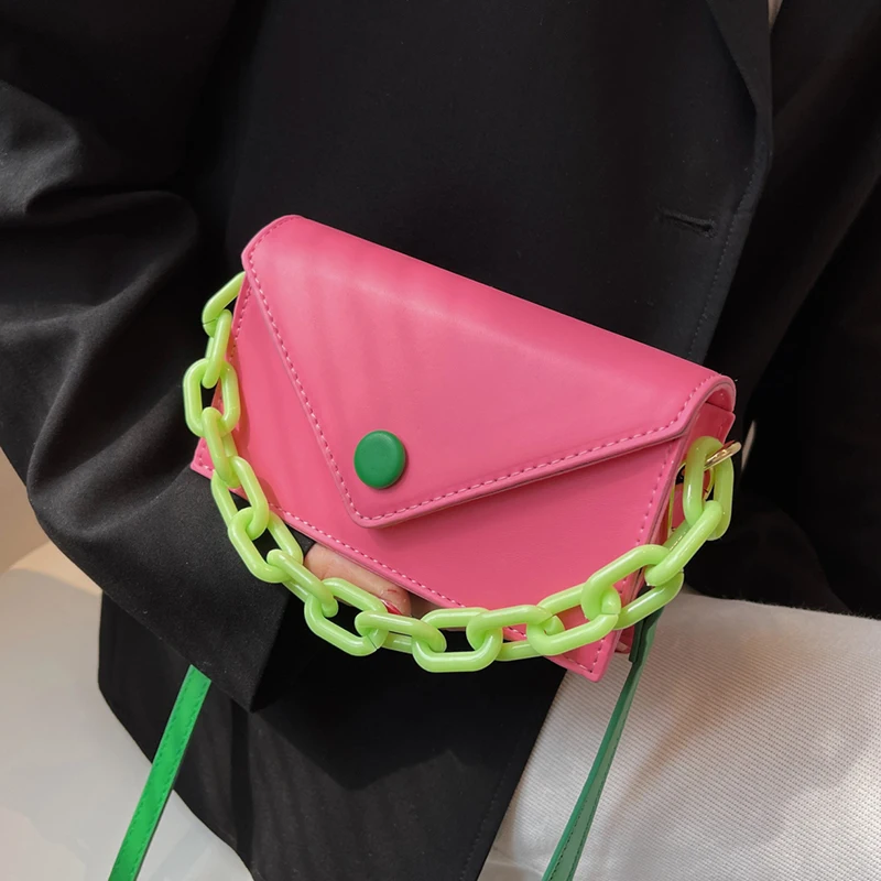 Candy Chain Contrasting Colors Mini Cute PU Leather Shoulder Crossbody Bags for Women Brand Designer Ladies Handbags 2023 Summer
Candy Chain Contrasting Colors Mini Cute PU Leather Shoulder Crossbody Bags for Women Brand Designer Ladies Handbags 2023 Summer