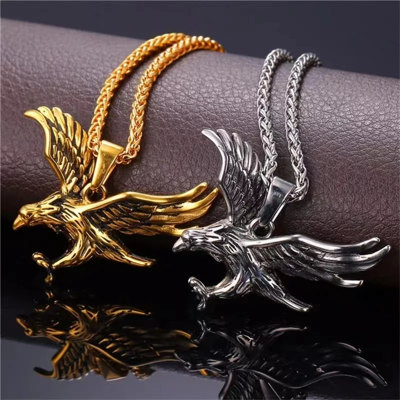 Domineering Eagle Classic High Quality Metal Sky Eagle King Pendant Personality Necklace Men's Hip Hop Rock Punk Jewelry
Domineering Eagle Classic High Quality Metal Sky Eagle King Pendant Personality Necklace Men's Hip Hop Rock Punk Jewelry