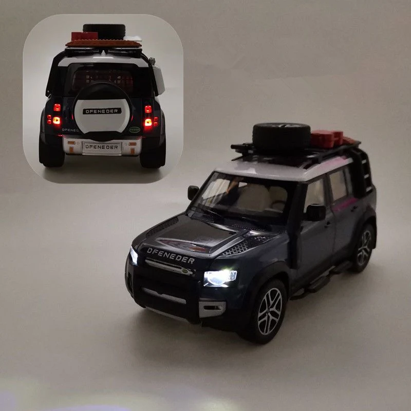 Land Rover Defender Alloy Car Model Diecast Metal Toy Off-Road Vehicles Car Model Simulation Sound and Light Childrens Gift
Land Rover Defender Alloy Car Model Diecast Metal Toy Off-Road Vehicles Car Model Simulation Sound and Light Childrens Gift