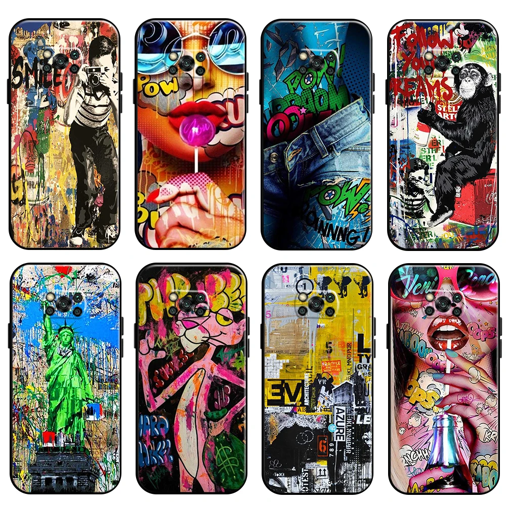 Street Graffiti Oil Painting For Xiaomi Poco X3 Pro NFC POCO X3 GT Phone Case Carcasa Back Coque Silicone Cover Soft Funda
Street Graffiti Oil Painting For Xiaomi Poco X3 Pro NFC POCO X3 GT Phone Case Carcasa Back Coque Silicone Cover Soft Funda